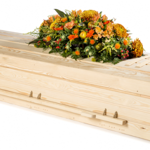 Traditional wood coffins